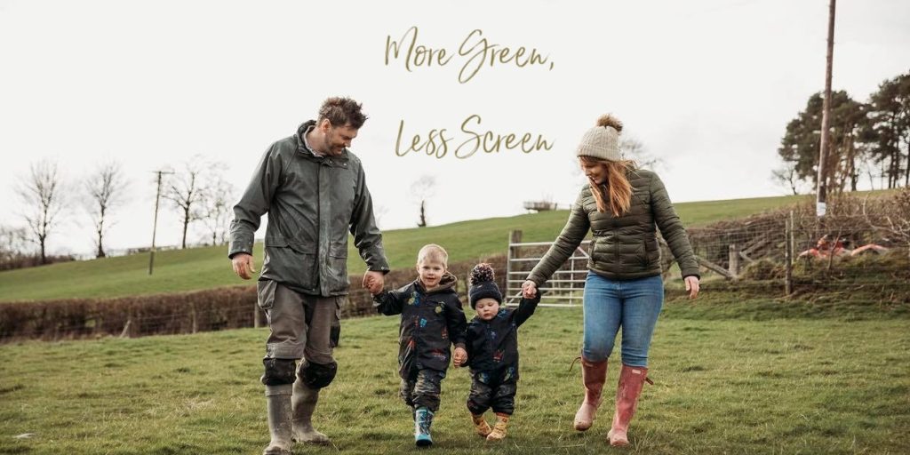 More Green Less Screen fathers day challenge | glamping fathers day break wales