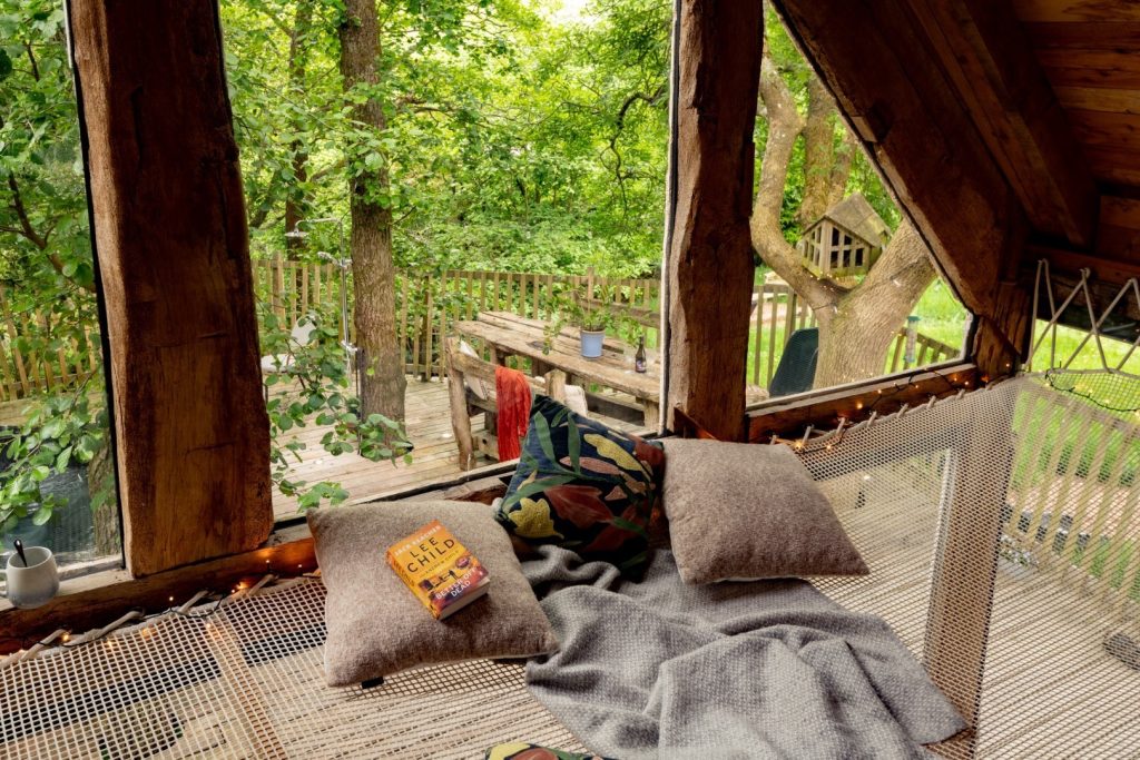 comfortable area to relax and read