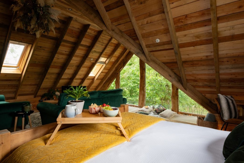 seating area to relax amongst the branches